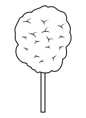 sweet cotton candy icon