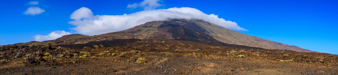 Stunning panorama of the volcano Teide. Tenerife. Canary Islands..Spain