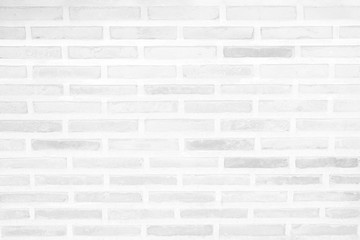 White Brick Wall Background.