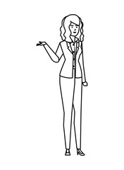 elegant businesswoman avatar character