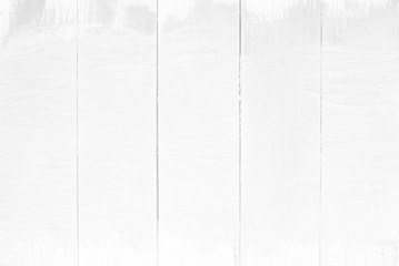 White Grunge Painting on Wooden Wall Texture Background.