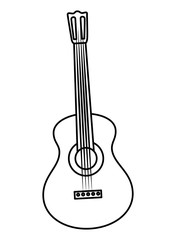 Fototapeta premium guitar musical instrument icon