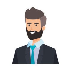 elegant businessman avatar character