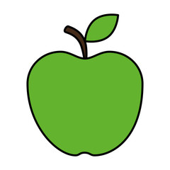 fresh apple healthy icon