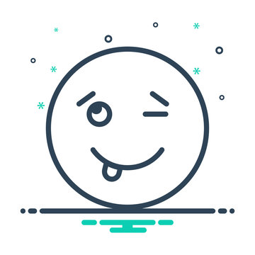 Mix line icon for cheeky immodest 