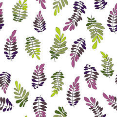 Texture with flowers and plants. Floral ornament. Original flowers pattern.