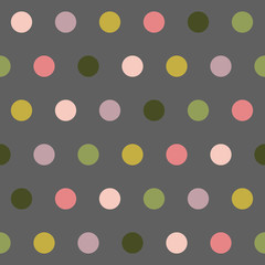Seamless vector of multicolored geometric shapes on a dark background