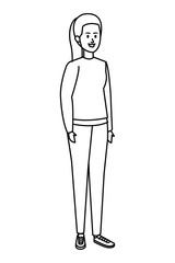 beautiful young woman character