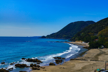 Ocean view landscape in Japan