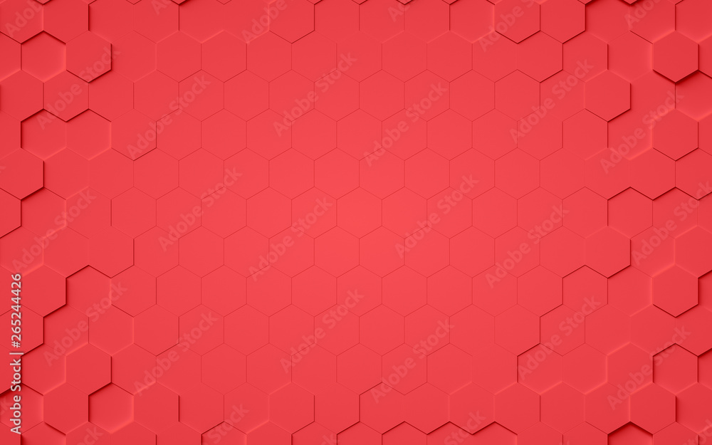 Aufkleber abstract 3d hexagons background design, 3d rendering,conceptual image.