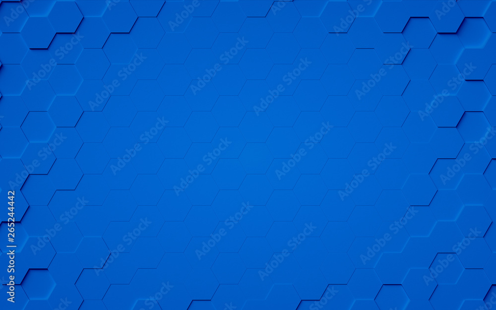Aufkleber abstract 3d hexagons background design, 3d rendering,conceptual image.