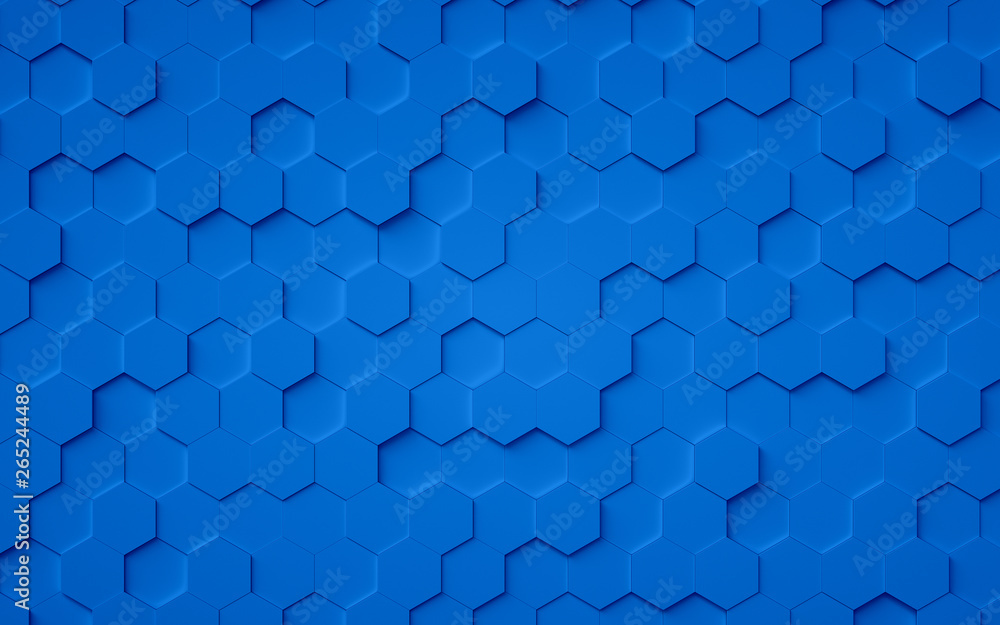 Aufkleber abstract 3d hexagons background design, 3d rendering,conceptual image.