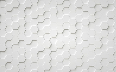 Abstract 3d hexagons background design, 3d rendering,conceptual image.