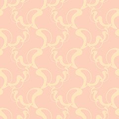 Abstract vector elements on pale pattern. Vintage seamless design for fabric, web, wallpaper, wrapping paper etc.