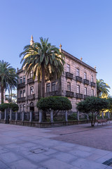 Fototapeta na wymiar Pontevedra, Spain. Beautiful mansion