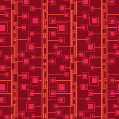 Geometric natural seamless pattern. Vector abstract ornament for textile, wrapping paper, fabric, wallpaper, web, etc.