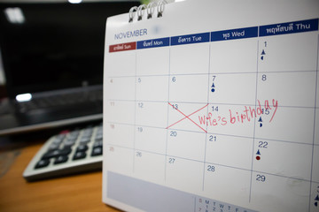 Schedule in advance on calendar