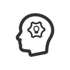 Intellectual thinking icon