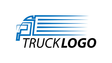 Ciężarówka logo wektor - obrazy, fototapety, plakaty