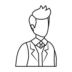 elegant businessman avatar character