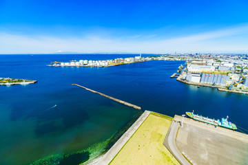 Fototapeta premium [千葉県] 千葉港を望む