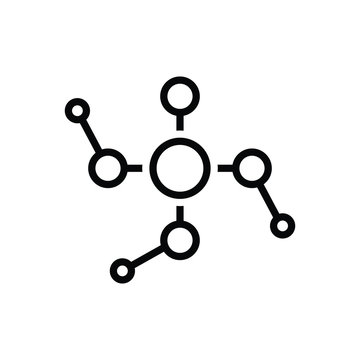 Black line icon for phosphoric 