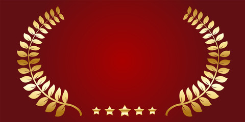 金　ローレル　星　アイコン