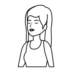 beautiful woman avatar character