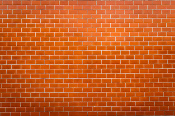 Fototapeta na wymiar red brick wall for use as a background