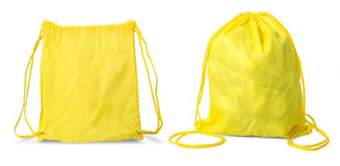 Drawstring pack template classic yellow