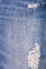 Close up of blue jeans denim background and texture