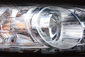 headlights modern car