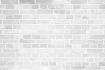 White Brick Wall Background.
