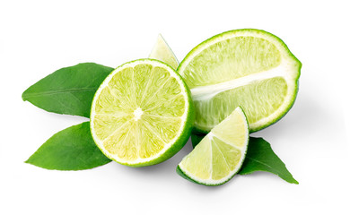 lime  isolated on white