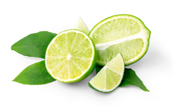 lime  isolated on white