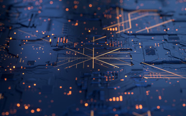 circuit board,abstract network technology background,3d rendering,conceptual image.