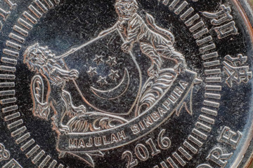 A Singapore coins.