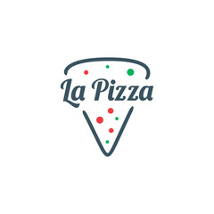 pizza slice logo design