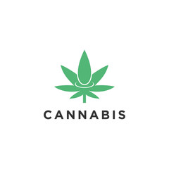 drop cannabis oil logo design