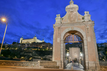 Panoramic views of Toledo and the alcazar of Toledo