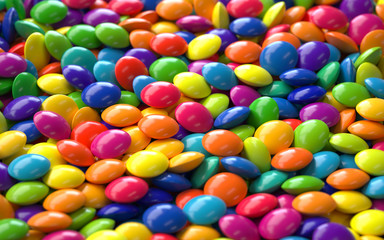 pile of colorful pills,3d rendering,conceptual image.