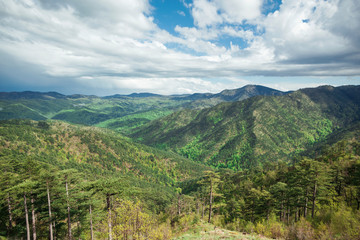 Obraz premium beautiful mountain landscape, can be used for backdrops and wallpapers