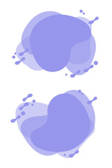  abstract colorful liquid shape with gradient in vector