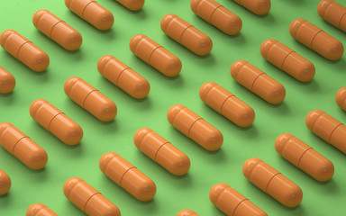 pile of colorful pills,3d rendering,conceptual image.