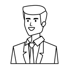 elegant businessman avatar character