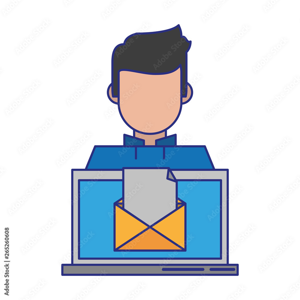 Poster computer with envelope