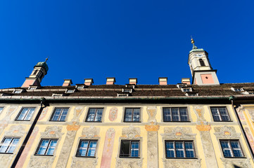 Monastry facade (Kloster Landsberg) in  Landsberg am Lech, Germany
