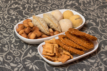 Diwali Indian food snacks and sweets
