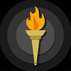 Olympic torch flame icon