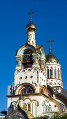 Fototapeta na wymiar Church of the Holy Apostolic Prince Vladimir in Sochi, Russia.